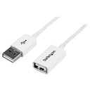 StarTech.com Alargador USB 2.0 - Macho a Hembra USB A - Extensor - Blanco 3m - Cable