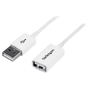 StarTech.com USB 2.0 - Macho a Hembra USB A - Extensor 1m Blanco - Cable