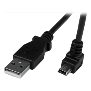 StarTech.com Cable Adaptador 2m USB A Macho a Mini USB B Macho Acodado en Ángulo hacia Abajo