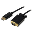 StarTech.com Cable 91cm de Vídeo Adaptador Conversor DisplayPort DP a VGA - Convertidor Activo - 1080p - Negro