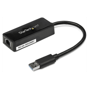 StarTech.com Adaptador Tarjeta de Red NIC Externa USB 3.0 de 1 Puerto Gigabit Ethernet RJ45 y Puerto USB - Negro
