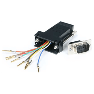 StarTech.com Adaptador Conversor Modular Serie de DB9 a RJ45 - Macho a Hembra