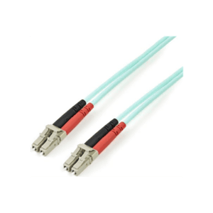 StarTech.com Cable de 3m de Fibra Óptica Multimodo OM3 LC a LC UPC - Full Duplex 50/125µm - para Redes de 100G - LOMMF/VCSEL - P