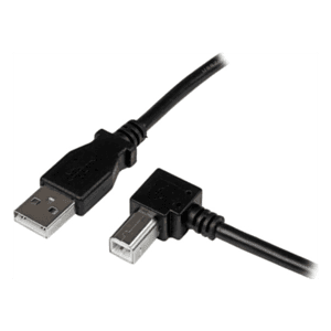 StarTech.com Cable Adaptador USB 1m para Impresora Acodado - 1x USB A Macho - 1x USB B Macho en Ángulo Derecho