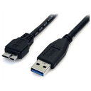 StarTech.com Cable 50cm USB 3.0 Super Speed SS Micro USB B Macho a USB A Macho Adaptador - Negro