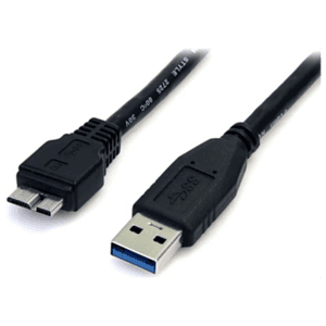 StarTech.com Cable 50cm USB 3.0 Super Speed SS Micro USB B Macho a USB A Macho Adaptador - Negro