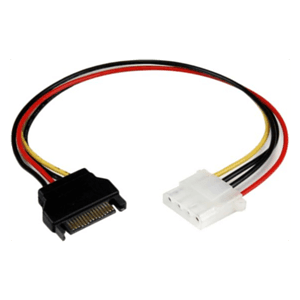 StarTech.com Cable de 30cm Adaptador de Alimentación SATA a LP4 - Hembra a Macho