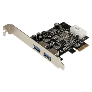 StarTech.com Adaptador Tarjeta Controladora PCI Express PCI-E 2 Puertos USB 3.0 con Alimentación Molex y UASP