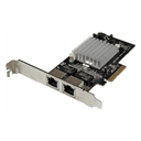 StarTech.com Tarjeta Adaptador de Red PCI Express PCI-E Gigabit Ethernet con 2 Puertos RJ45 Chipset Intel i350