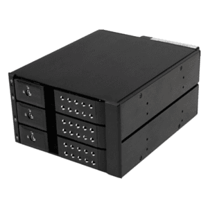 StarTech.com Rack Móvil Backplane de 3 Bahías para Unidades de 3,5 SAS II/SATA III Hot Swap - 6 Gbps - Rack Móvil de Aluminio co