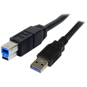 StarTech.com Cable USB 3.0 SuperSpeed Negro de 3 metros - A Macho a B Macho