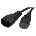 StarTech.com Cable de 1m de Extensión de Alimentación, C14 a C13, 10A 125V, 18AWG, Alargador de Cable de Corriente de Ordenador,