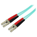 StarTech.com Cable de 1m de Fibra Óptica Multimodo OM3 LC a LC UPC - Full Duplex 50/125µm - para Redes de 100G - LOMMF/VCSEL - P