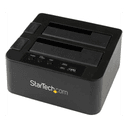 StarTech.com Duplicador USB 3.0 (5Gbps) o eSATA de Discos Duros de 2 Bahías, Independiente, Clonador Copiador de SSD o HDD SATA 
