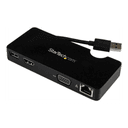 StarTech.com Replicador de Puertos USB 3.0 de Viajes con HDMI o VGA - Docking Station para Portátil