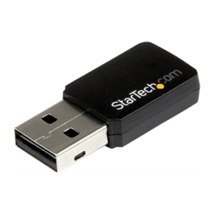 StarTech.com Mini Adaptador de Red USB 2.0 Inalámbrico Wireless-AC de Banda Doble AC600 - Wifi 802.11ac 1T1R