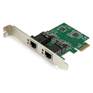 StarTech.com Adaptador Tarjeta de Red NIC PCI Express PCI-E de 2 Puertos Ethernet Gigabit RJ45