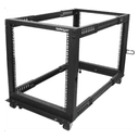 StarTech.com Rack 12U Móvil de Marco Abierto de 4 Columnas para Servidores - Rack de Cuatro Columnas de 19 Pulgadas para Equipo 