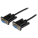 StarTech.com Cable de 1m Nulo de Módem Serie RS232 DB9 - Hembra a Hembra - Color Negro