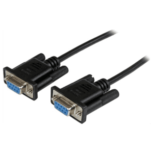 StarTech.com Cable de 1m Nulo de Módem Serie RS232 DB9 - Hembra a Hembra - Color Negro