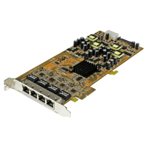 StarTech.com Tarjeta PCI Express de Red Ethernet Gigabit con 4 Puertos RJ45 PoE Power over Ethernet