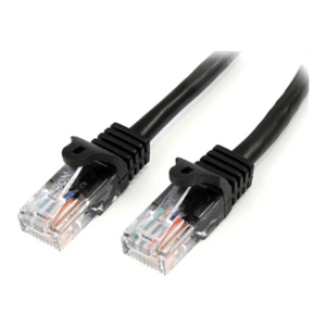 StarTech.com Cable de 2m Negro de Red Fast Ethernet Cat5e RJ45 sin Enganche - Cable Patch Snagless