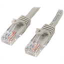 StarTech.com Cable de 2m Gris de Red Fast Ethernet Cat5e RJ45 sin Enganche - Cable Patch Snagless