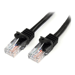 StarTech.com Cable de 3m Negro de Red Fast Ethernet Cat5e RJ45 sin Enganche - Cable Patch Snagless