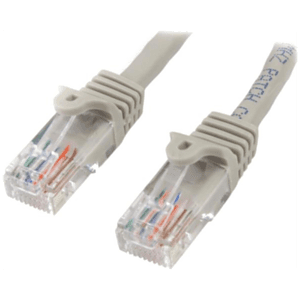 StarTech.com Cable de 3m Gris de Red Fast Ethernet Cat5e RJ45 sin Enganche - Cable Patch Snagless