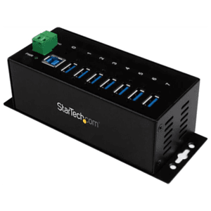 StarTech.com Hub Concentrador USB 3.0 de 7 Puertos - 5Gbps - Ladrón USB Industrial de Metal con Protección ESD y Protección de P