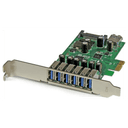 StarTech.com Adaptador tarjeta PCI Express de 7 puertos USB 3.0 con perfil bajo o completo