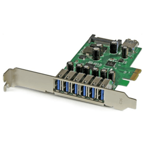 StarTech.com Adaptador tarjeta PCI Express de 7 puertos USB 3.0 con perfil bajo o completo