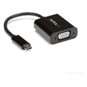 StarTech.com Adaptador USB C a VGA - Negro - 1080p - Convertidor de Vídeo para su MacBook Pro - Dongle de Pantalla USB Tipo C a 