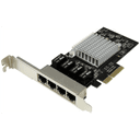 StarTech.com Tarjeta de Red PCI Express Ethernet Gigabit con 4 Puertos RJ45 Chipset Intel i350
