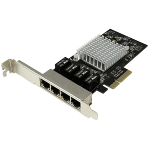 StarTech.com Tarjeta de Red PCI Express Ethernet Gigabit con 4 Puertos RJ45 Chipset Intel i350