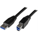 StarTech.com Cable Activo USB 3.0 SuperSpeed de 5 metros - A Macho a B Macho