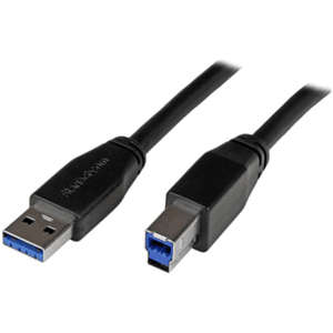 StarTech.com Cable Activo USB 3.0 SuperSpeed de 5 metros - A Macho a B Macho