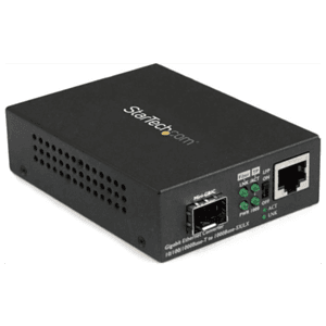 StarTech.com Conversor de Medios Ethernet Gigabit a Fibra con SFP abierto