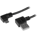 StarTech.com Cable de 2m Micro USB con conector acodado a la derecha