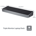 StarTech.com Docking Station USB 3.0 2x DisplayPort y HDMI 4K para 3 Monitores - Hub 5x USB-A (1x Fast Charge) - Audio de 3,5mm 