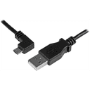 StarTech.com Cable de 1m Micro USB con conector acodado a la izquierda - Cable de Carga y Sincronización