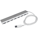 StarTech.com Hub Ladrón USB 3.0 de 7 Puertos - Hub Concentrador USB-A - Alimentado por el Bus - 5Gbps - Hub USB Portátil - Carca
