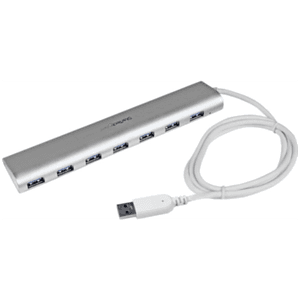 StarTech.com Hub Ladrón USB 3.0 de 7 Puertos - Hub Concentrador USB-A - Alimentado por el Bus - 5Gbps - Hub USB Portátil - Carca