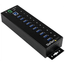 StarTech.com Hub Industrial de 10 Puertos USB 3.0 con Protección Antiestática ESD y Protección de Picos de 350W