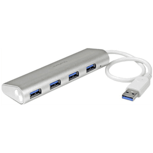 StarTech.com Hub Ladrón USB 3.0 de 4 Puertos - Hub Concentrador USB-A - Alimentado por el Bus - 5Gbps - Hub USB Portátil - Carca
