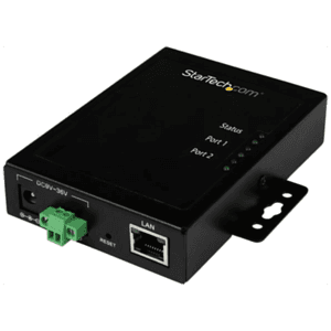 StarTech.com Servidor de Dispositivos Serie a IP de 2 Puertos RS232 - De Metal