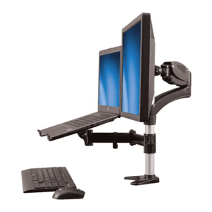 StarTech.com Brazo para un Monitor - Base para Ordenador Portátil con Ajuste de Altura de un Toque
