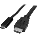 StarTech.com Cable Adaptador USB-C a HDMI de 2m - Cable Conversor de USB-C a HDMI para Ordenadores USB Tipo C 4K 30Hz - Negro