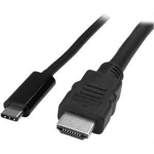 StarTech.com Cable Adaptador USB-C a HDMI de 2m - Cable Conversor de USB-C a HDMI para Ordenadores USB Tipo C 4K 30Hz - Negro
