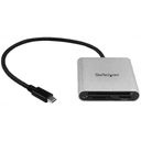 StarTech.com Lector Grabador USB 3.0 de Tarjetas de Memoria SD, Micro SD, CompactFlash - Adaptador USB-C a Tarjetas Flash